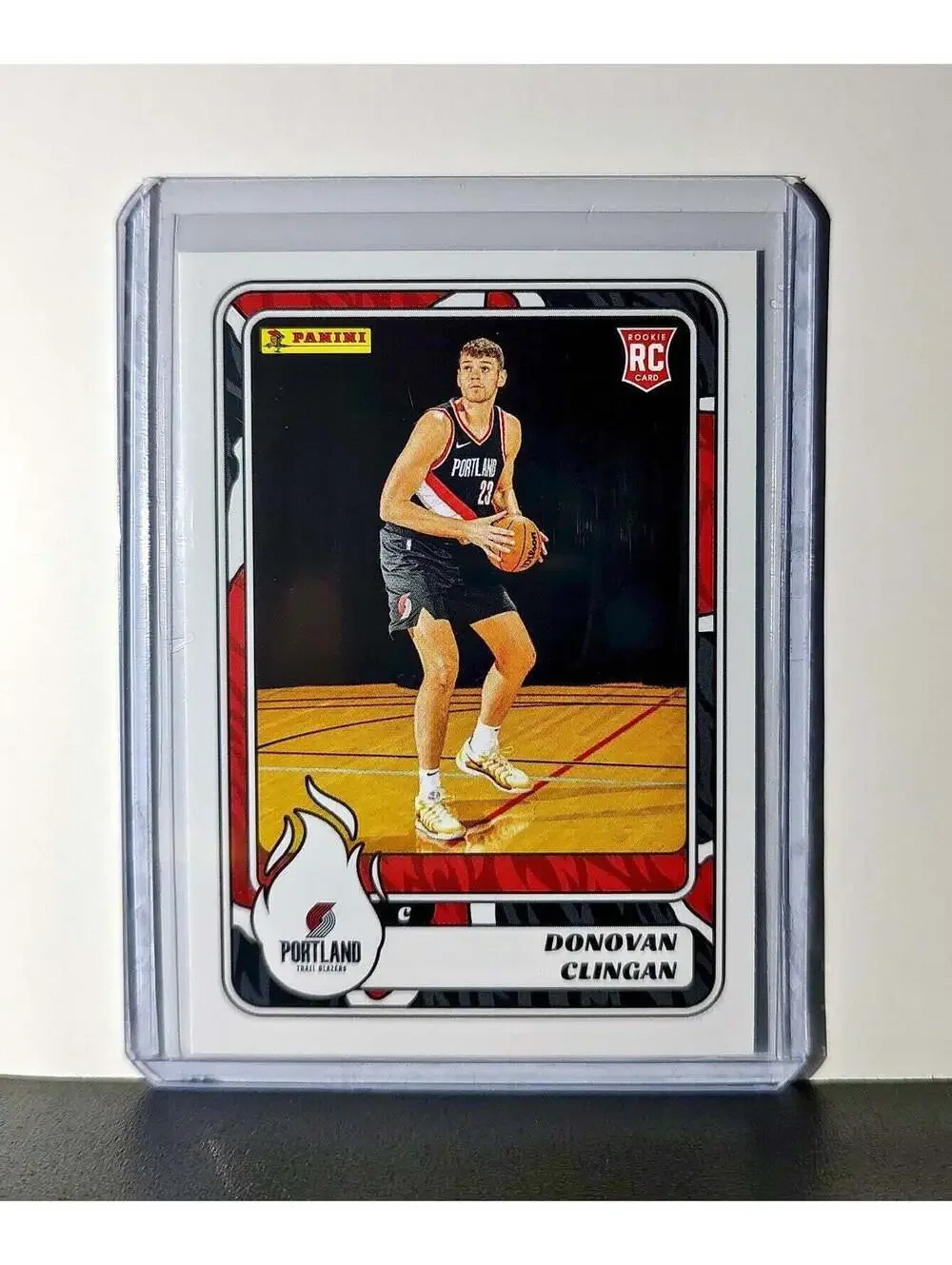 Donovan Clingan Rookie 2024-25 Panini NBA #96 Sticker Card Trail Blazers
